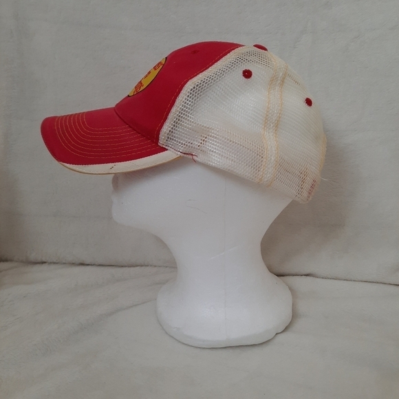 Bass Pro Shops red embroidered mesh snapback trucker hat - Picture 5 of 13